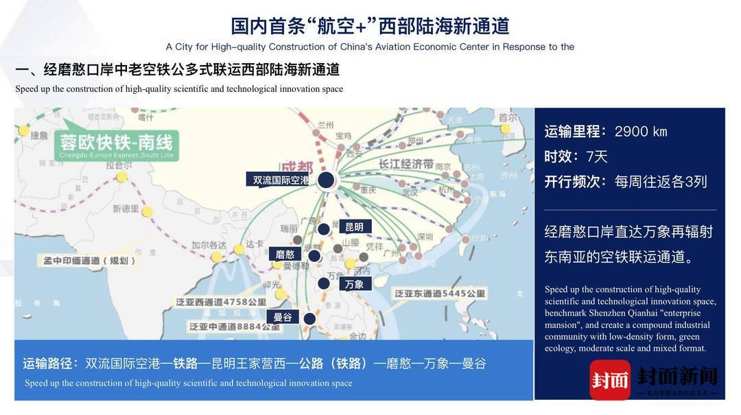 当公铁路网得到蓝天的助力成都空铁国际联运港来了