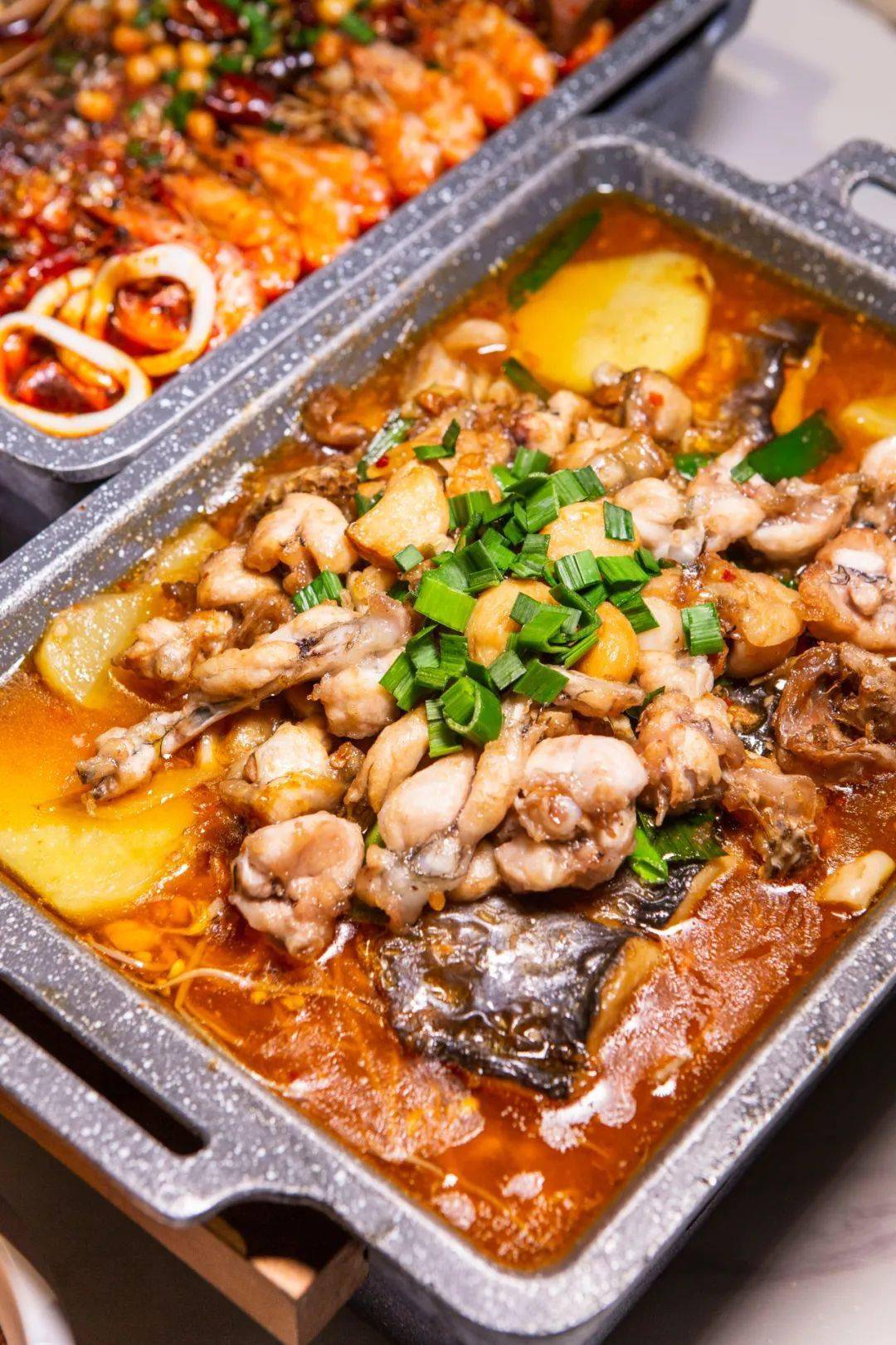 烤鱼界"海王",牛蛙/海鲜mix烤鱼,口味控看过来