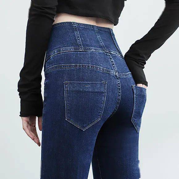 肚脐眼|大长腿小蛮腰小翘臀一穿就有！秋天不能错过的心动牛仔裤在这！