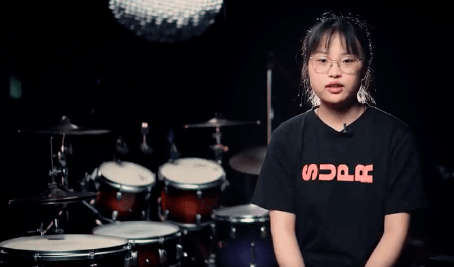 hlag女子鼓手大赛全球冠军缪雨恬登上drum channel