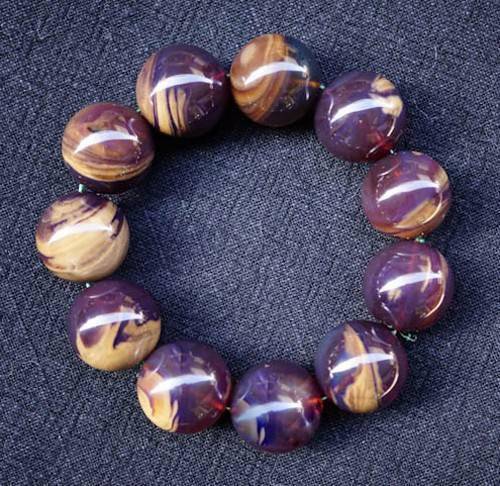 紫罗兰:缅甸琥珀中一道靓丽的风景