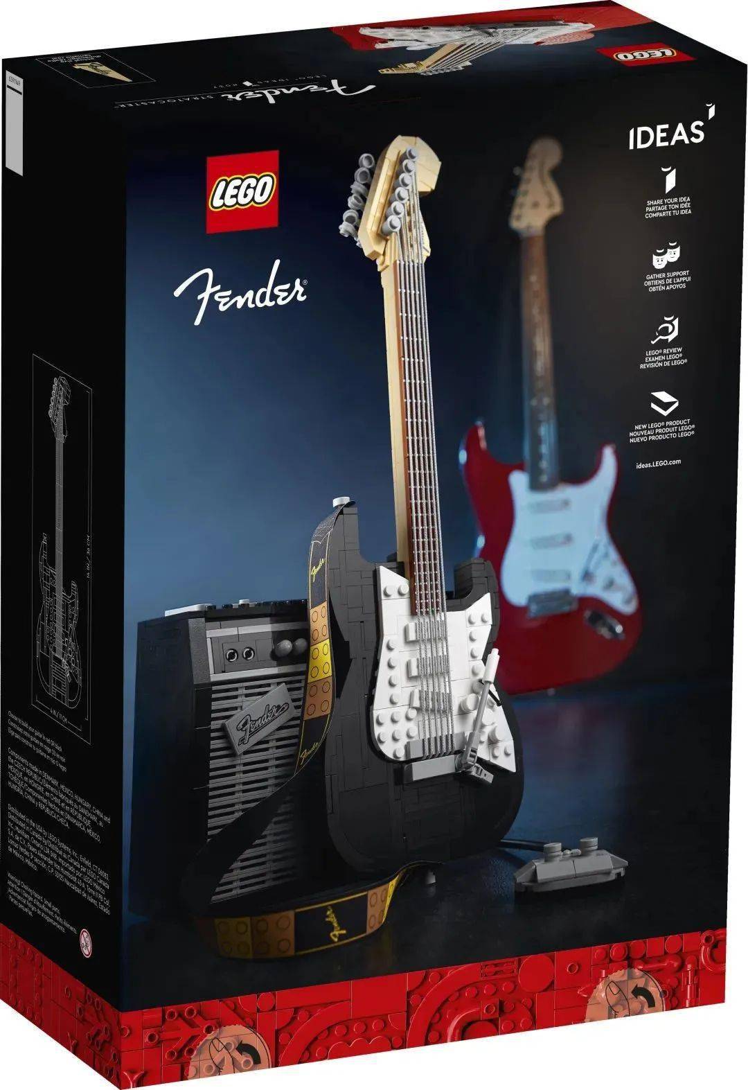 拿起乐高03创意新品fender03stratocaster64吉他尽情弹奏lego