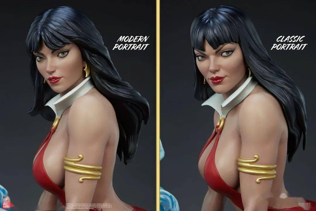 美系sideshowxpcs13吸血红颜vampirella梵蓓娜全身雕像官图