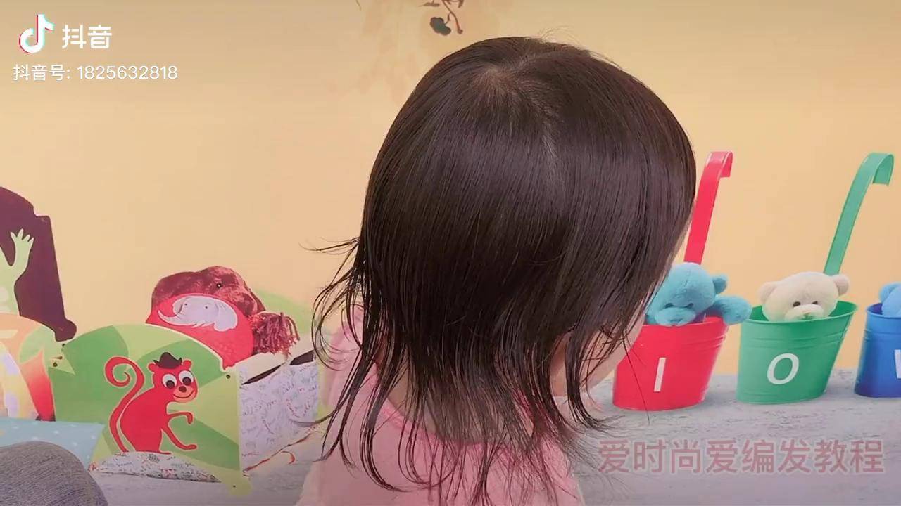 儿童短发碎发这样扎啾啾头不易散好看又可爱