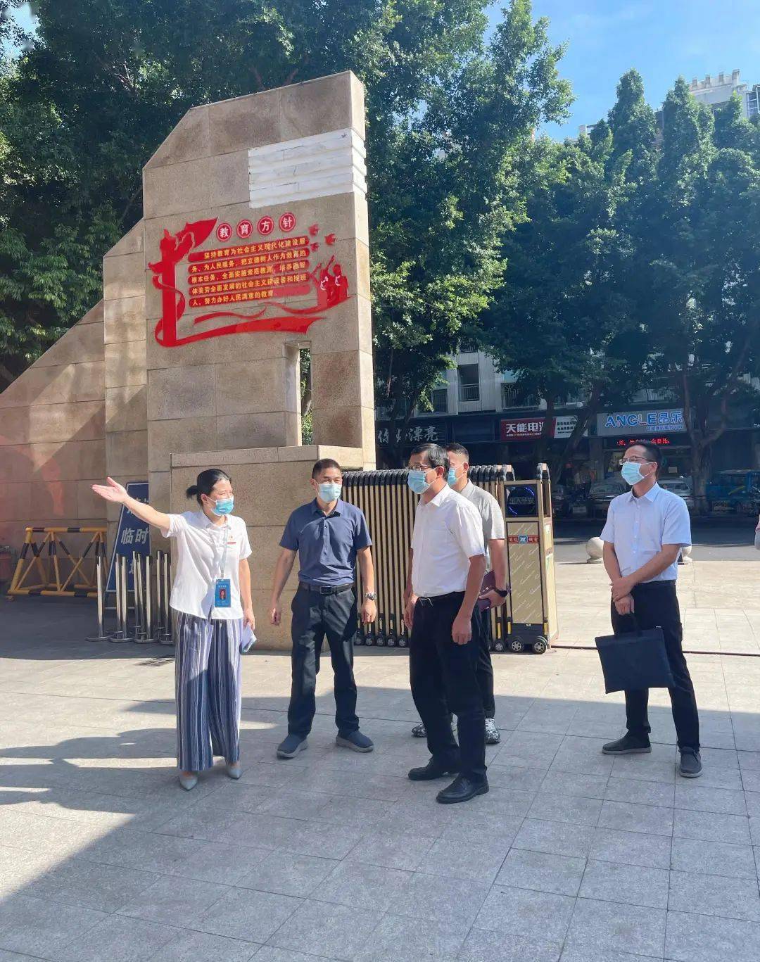 晋安区委副书记王智武督导文明校园创建疫情防控