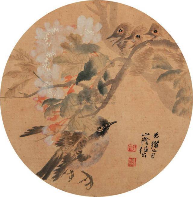 大师任伯年精品花鸟扇面欣赏