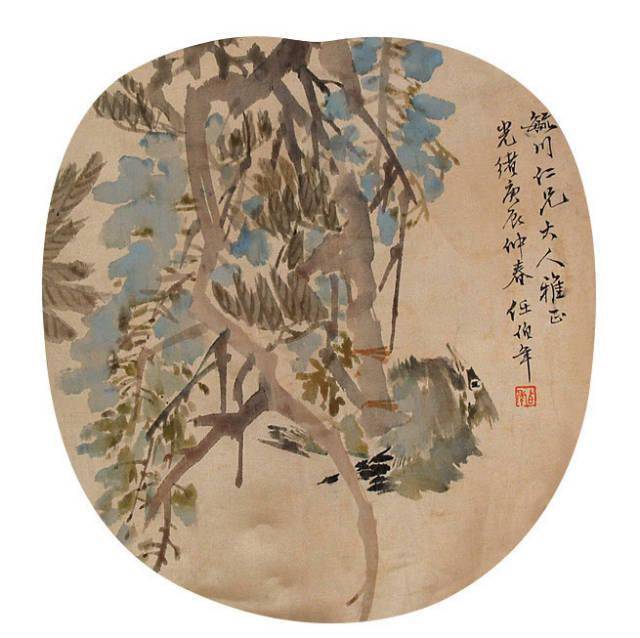大师任伯年精品花鸟扇面欣赏