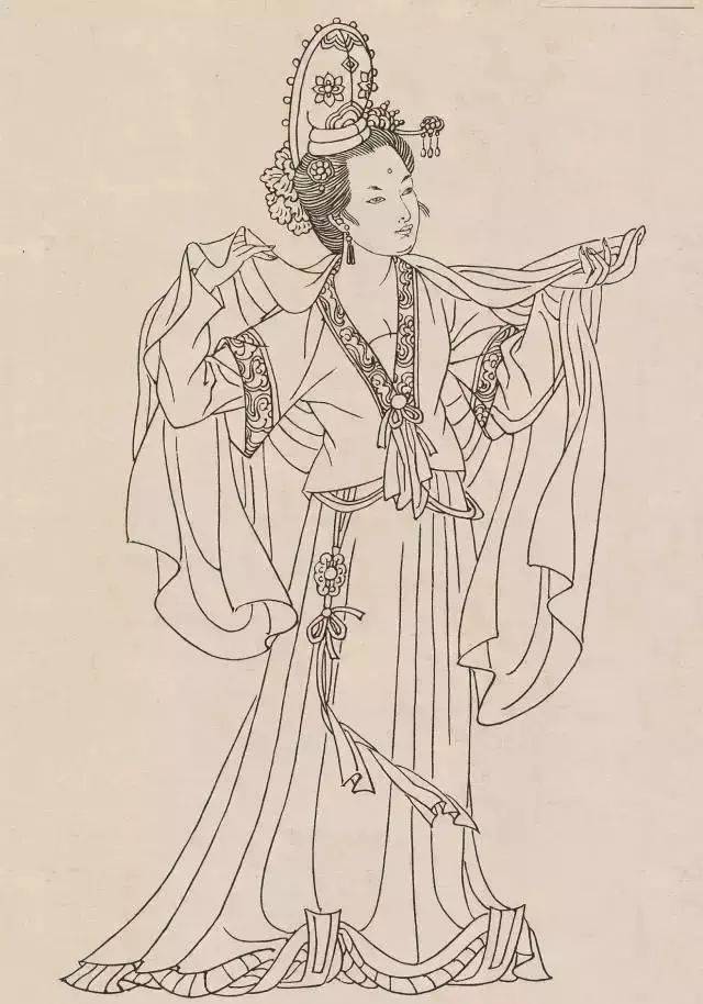 素材| 古代白描人物120图 果断收藏_工笔画