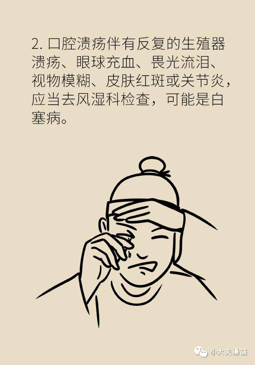 版权|口腔溃疡反复发作可能是大病先兆，快去这些科室检查