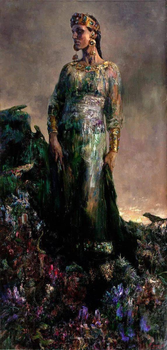 俄罗斯女画家安娜人物油画作品欣赏
