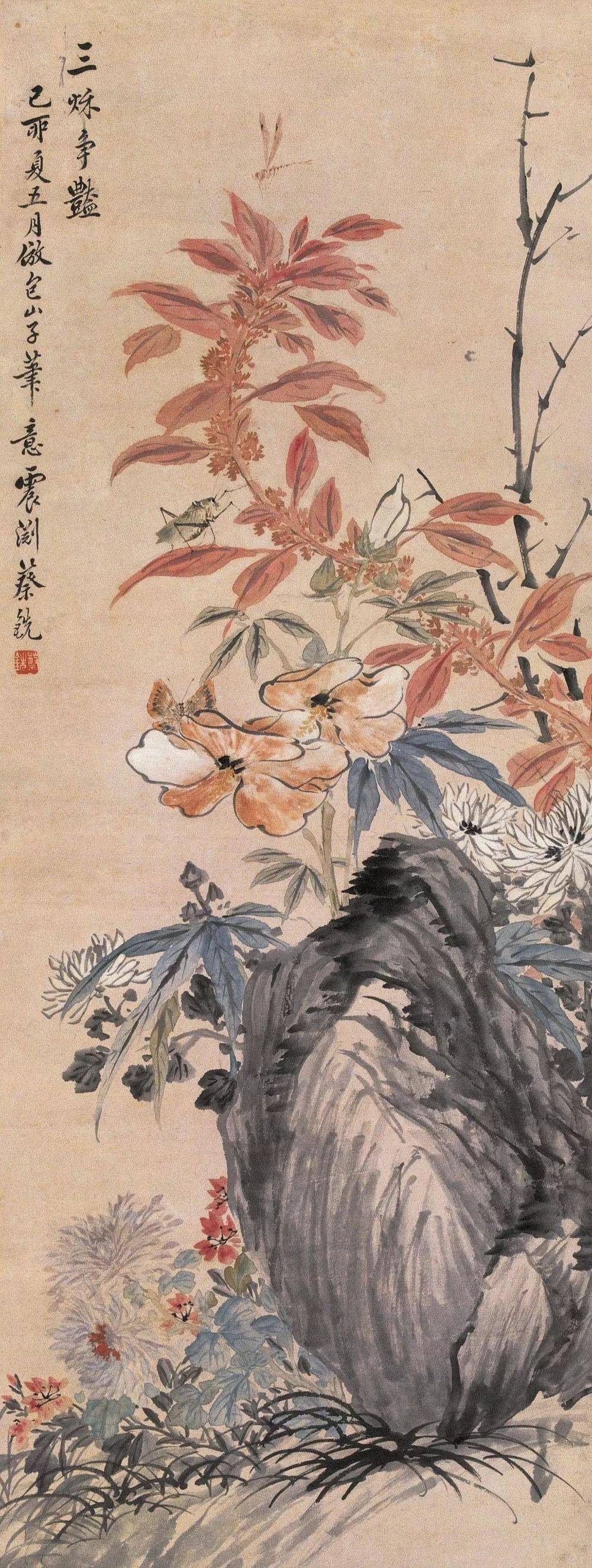 蔡铣精品花鸟60幅设色妍艳极具富贵气息