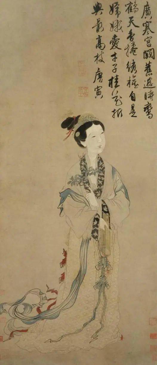 清高其佩【蟾宫折桂图】清改琦【嫦娥献寿】五位嫦娥01嫦娥和明月都是