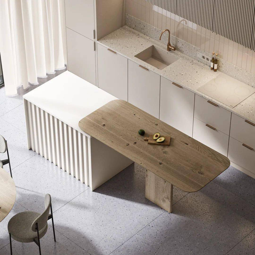 一个漂亮的岛台设计惊艳整个厨房