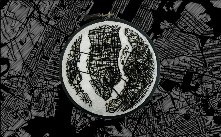 纺织|她在地球上做刺绣？用手工艺还原航拍风景，简直美翻了！
