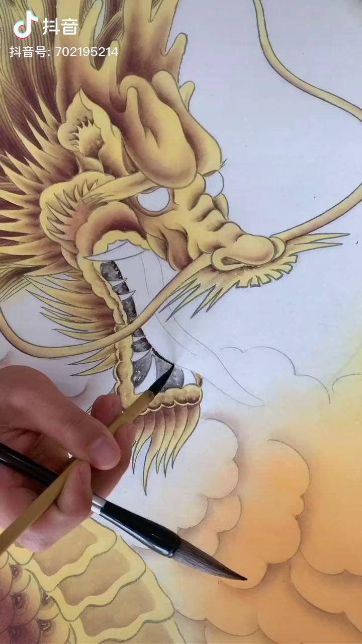 画的是你的属相吗工笔国画88龙