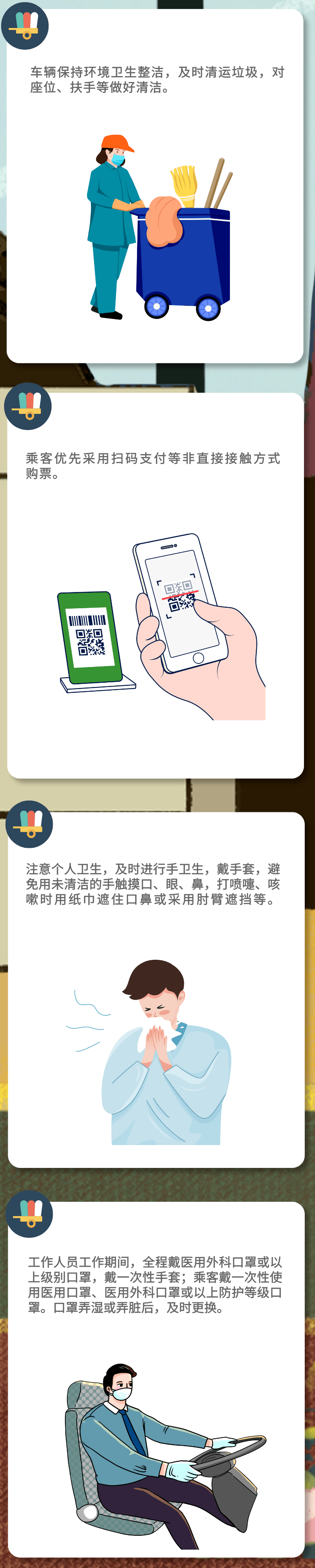 教育|新冠肺炎疫情常态化防控防护指南之城市公共汽电车篇