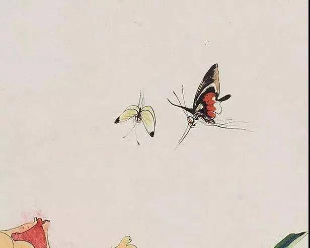 国画蝴蝶纸上来,感觉蝴蝶在动,太逼真了