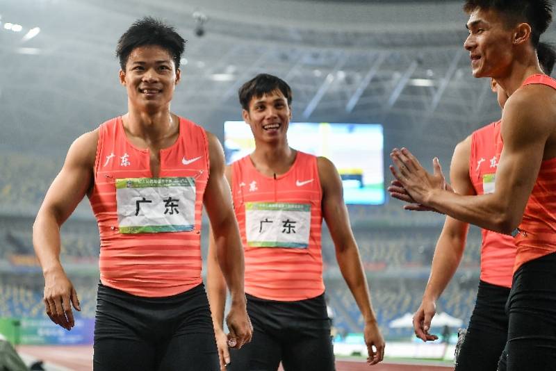 苏炳添出战4×200米接力,广东队夺银