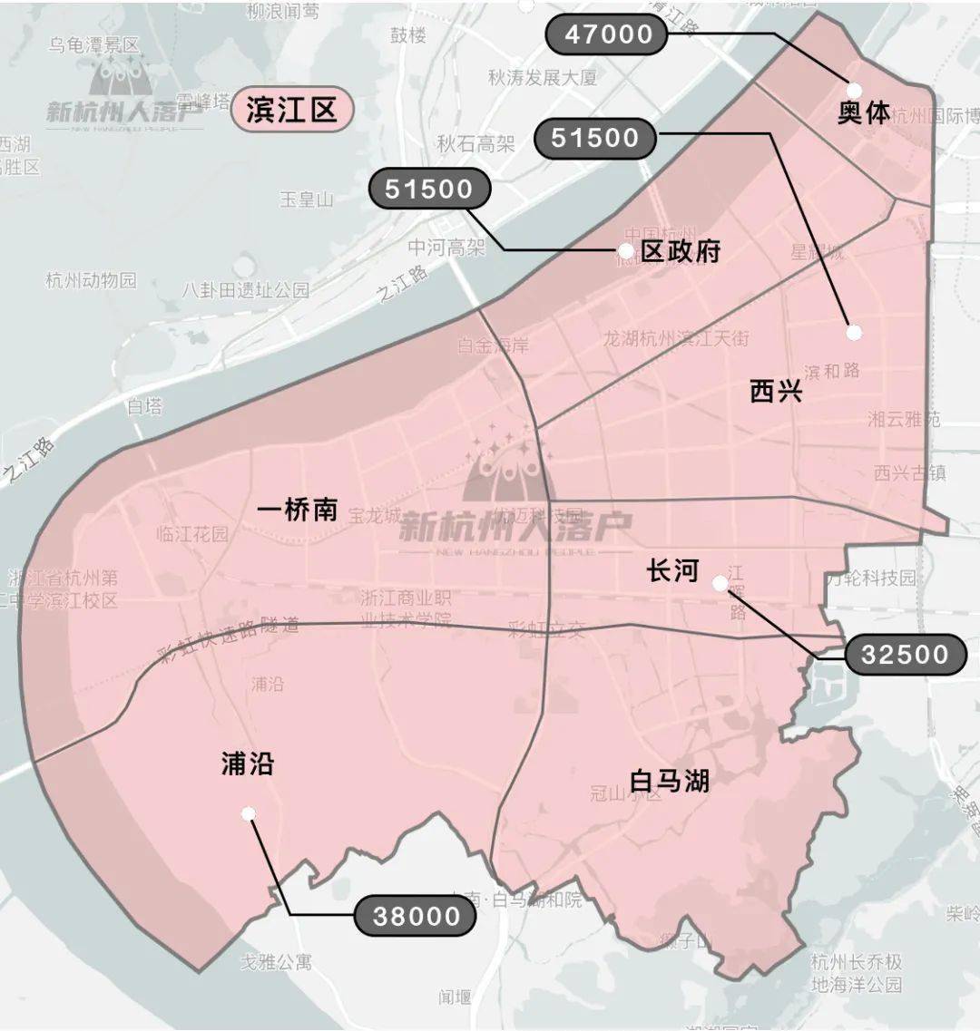 2021杭州各区新房限价地图出炉临平区最高限价板块在哪