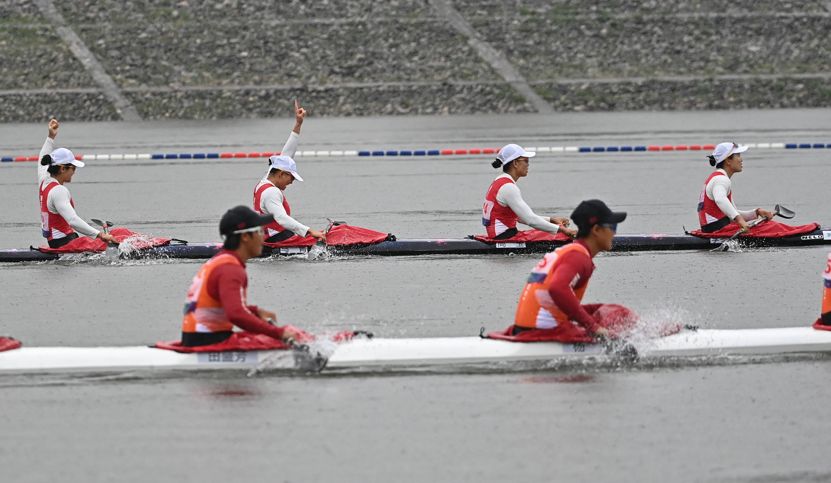 皮划艇静水——女子500米四人皮艇决赛赛况