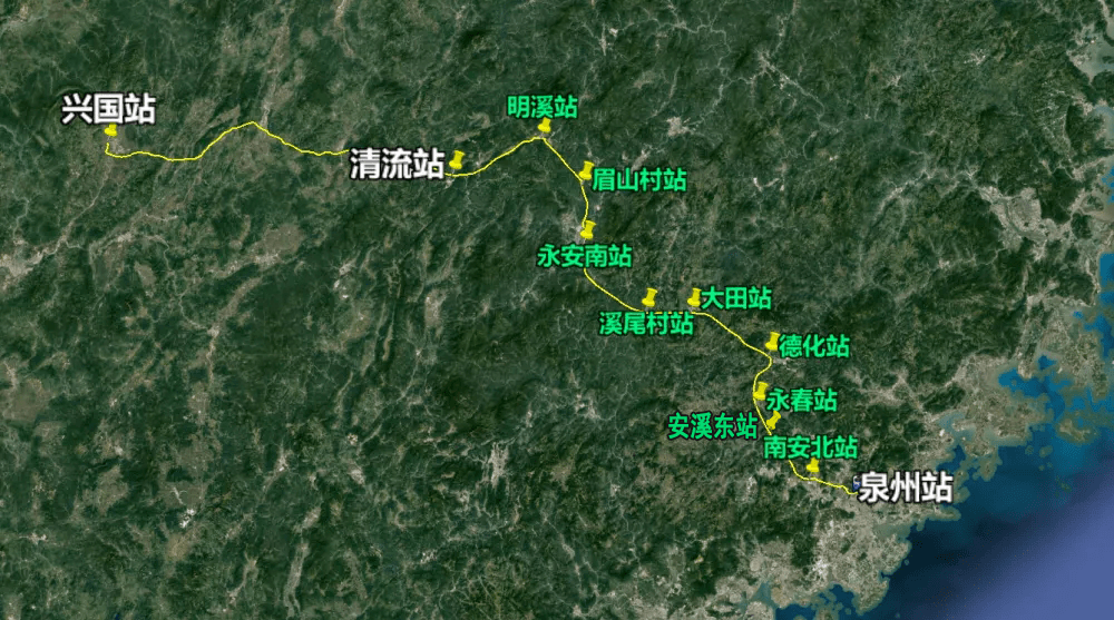 兴泉铁路首段路线9月底首通车!