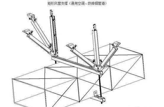 抗震支架平面图cad图片