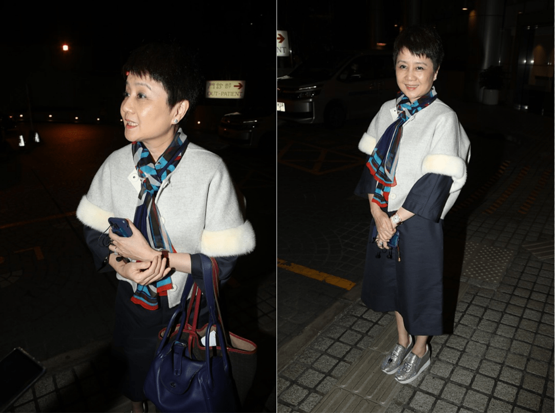 "四姨太"梁安琪都到了花甲年纪,穿着打扮也精神,主要气质不错