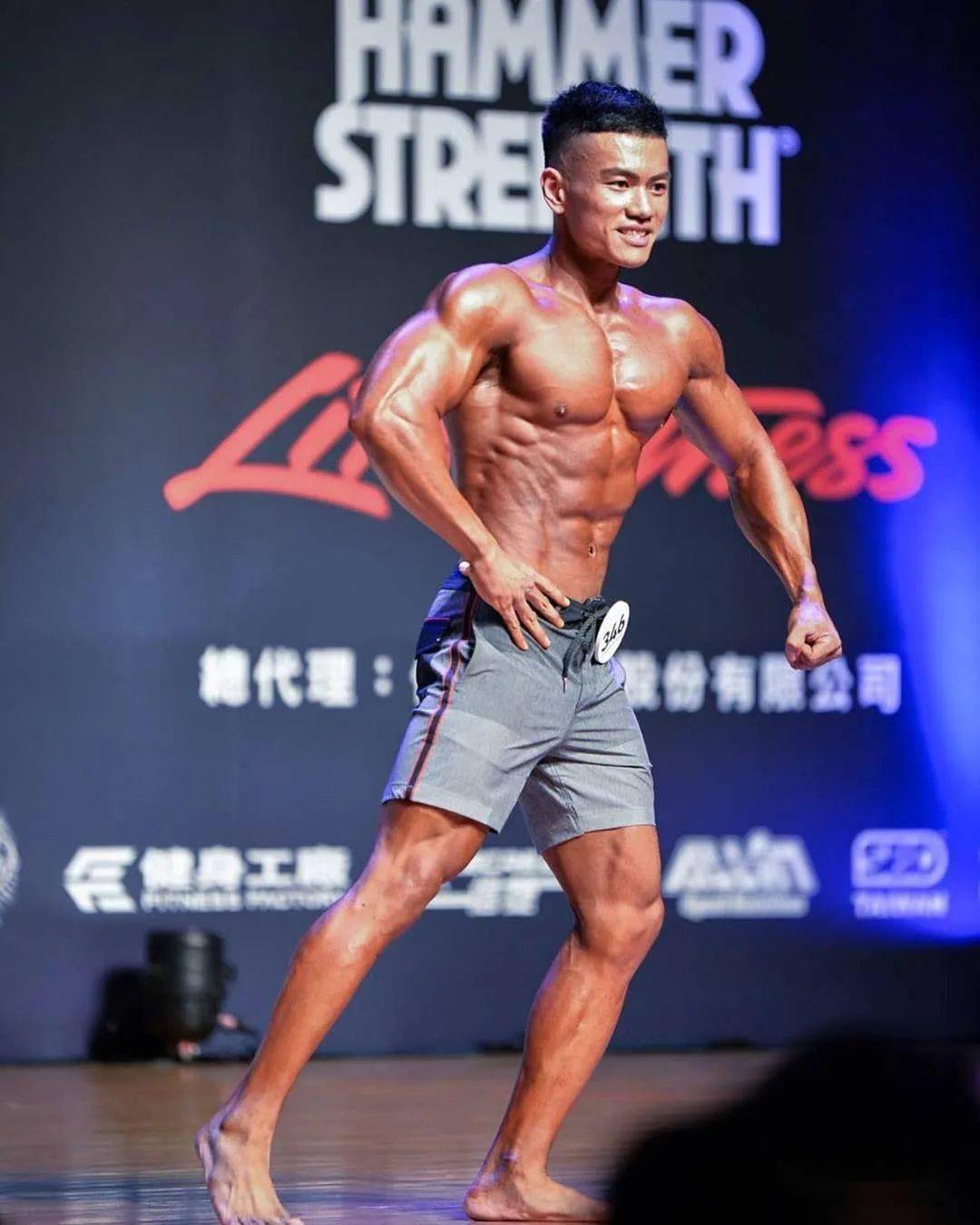 肉壮型肌肉男,你会给多少分!!_好身材