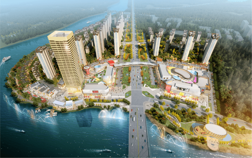 南海新区奥莱小镇,是一座总体量56万方的多业态,多配套城市综合体项目