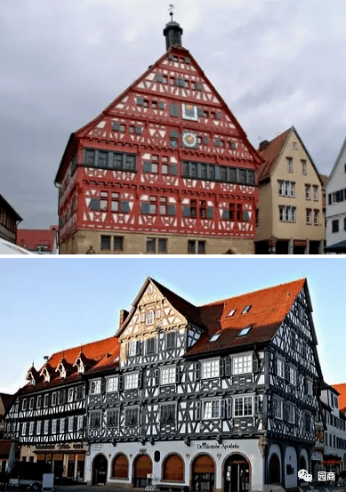 德国木桁架建筑图片