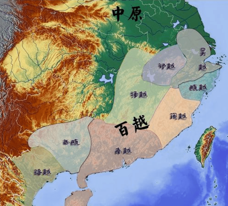 秦朝百越地图图片