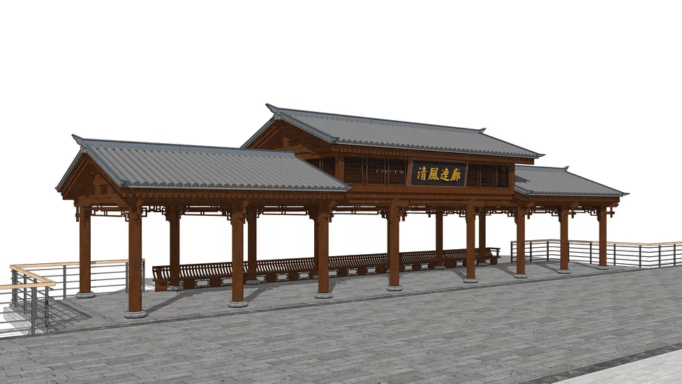 连廊,原是中国古建的一种形式,即建筑和建筑之间的连接构筑物,上有顶