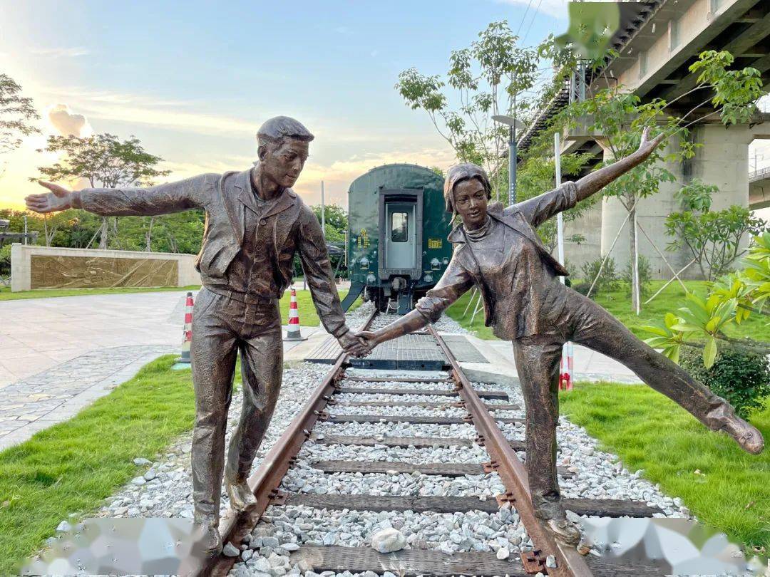 速来打卡!三龙湾南海片区铁路文化广场"上新"啦