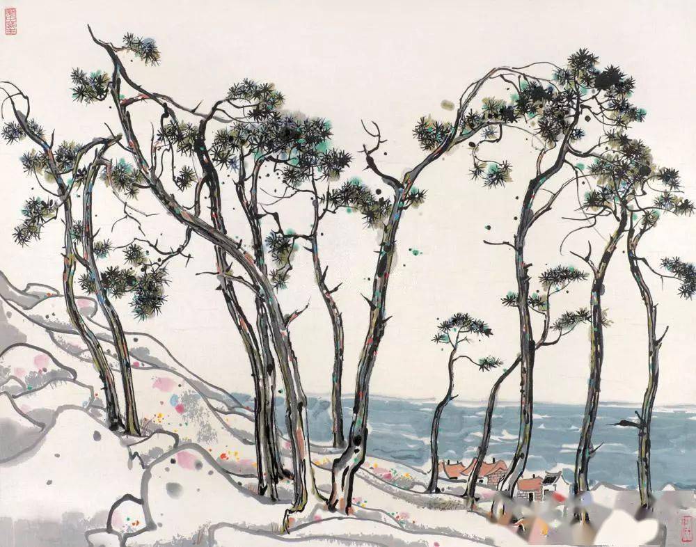 千姿百态大师吴冠中笔下的树太美了