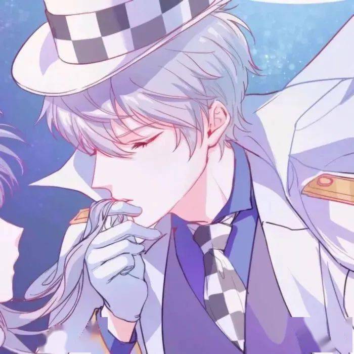 绝美蓝色系紫色系动漫情侣头像吖