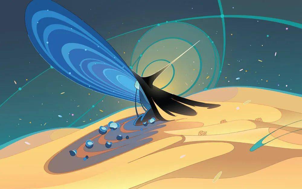 Genie 插画 | 未来主义也能唯美？空灵少女的梦幻世界