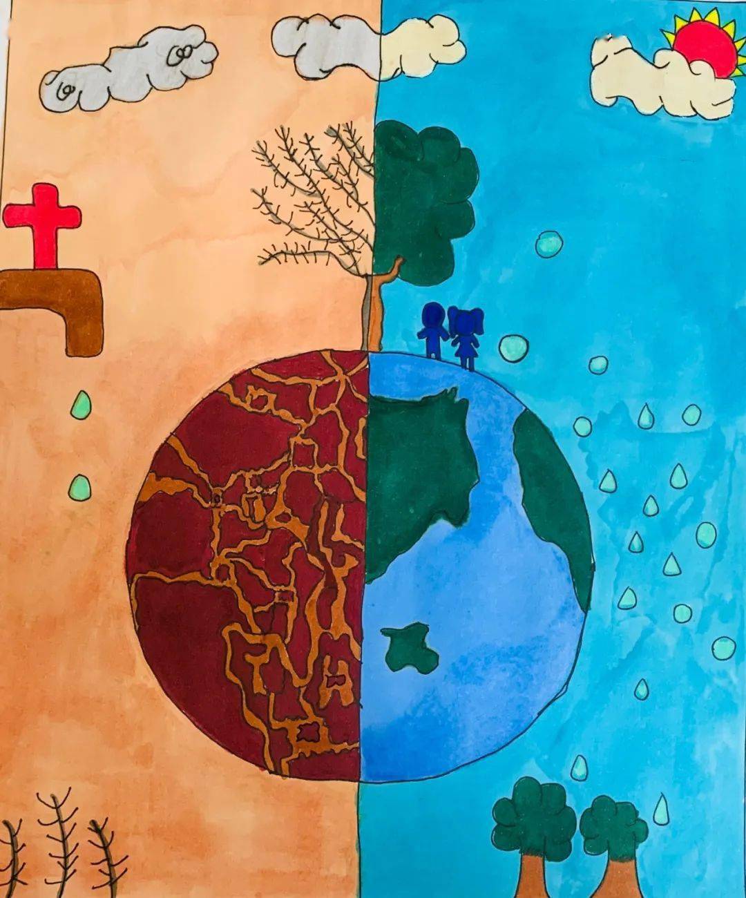 节水倡议书节约用水我有画说