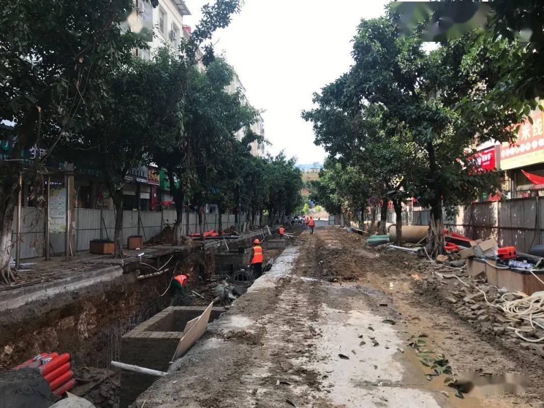 巧家十一条市政主干道路改造升级即将完工