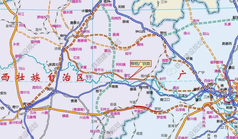 广西这三条铁路有新消息,均通往广东._柳广