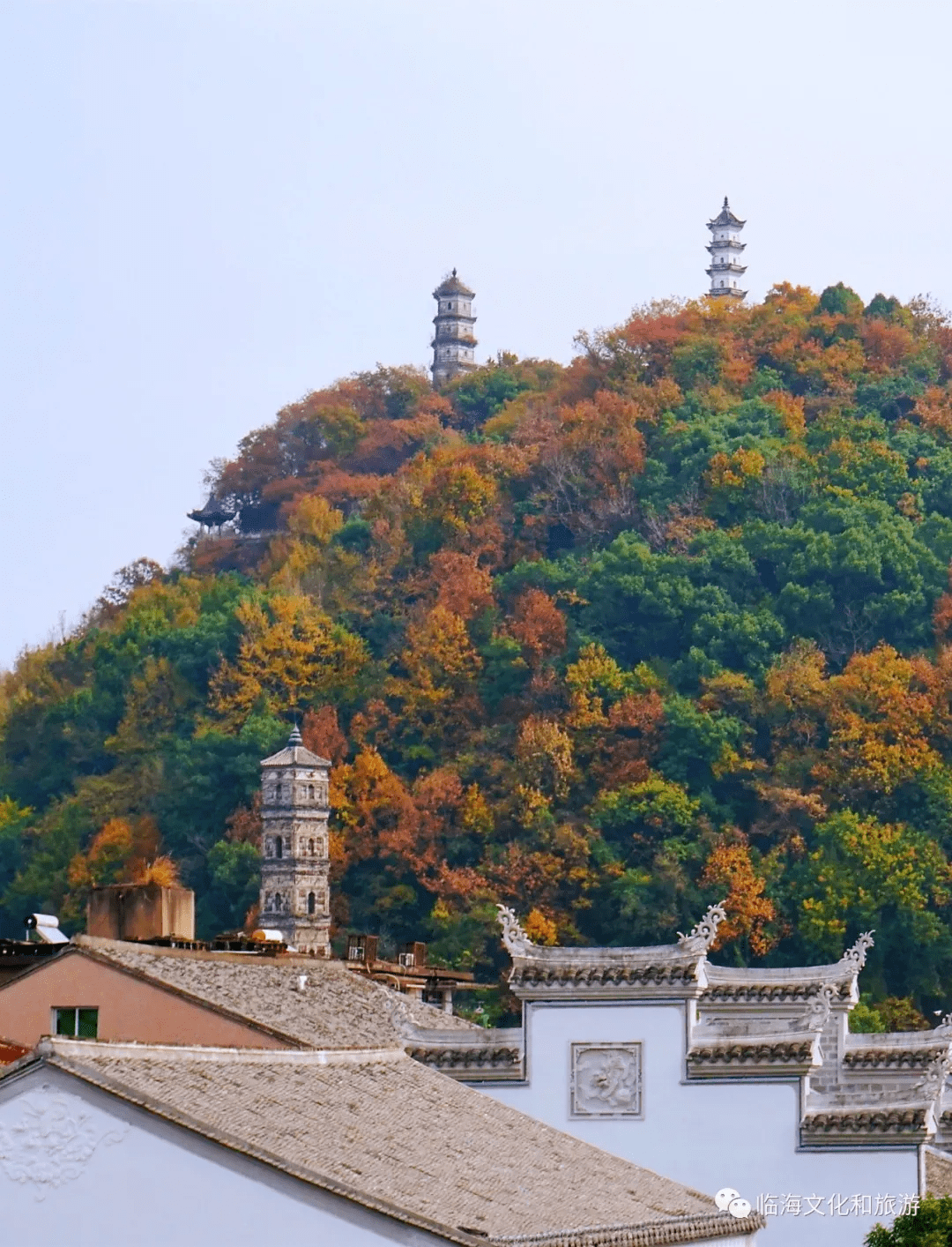 临海巾山公园图片