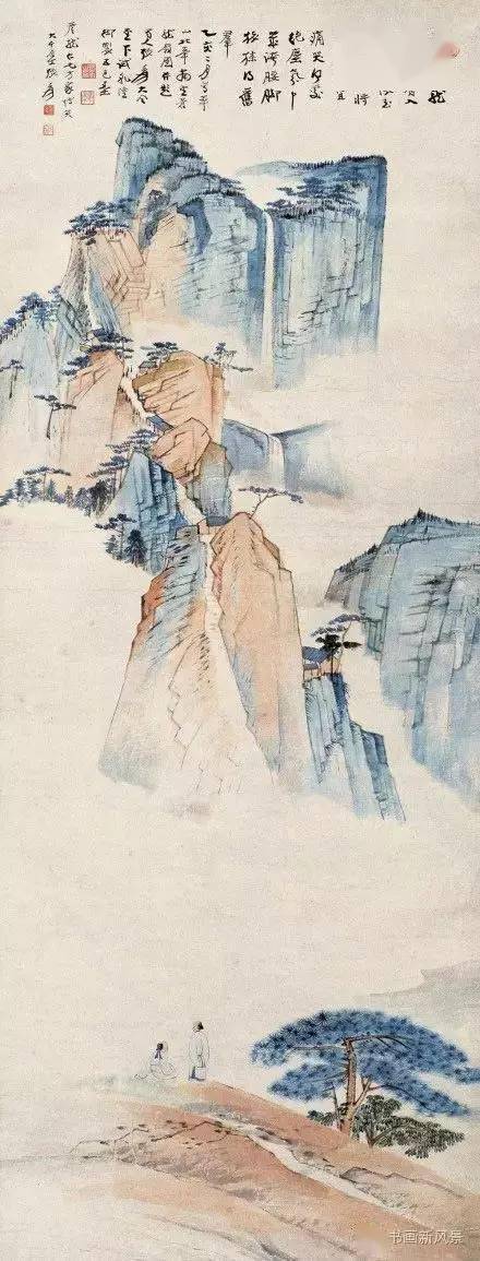 张大千笔下的华山20幅