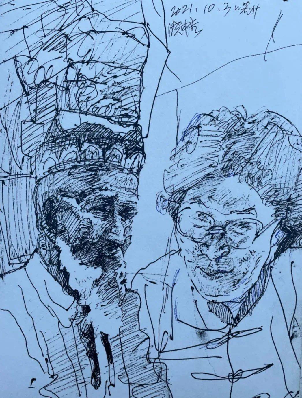 尉晓榕 场景速写尉晓榕 场景速写作为嘉宾的尉晓榕老师是第一次到喀什