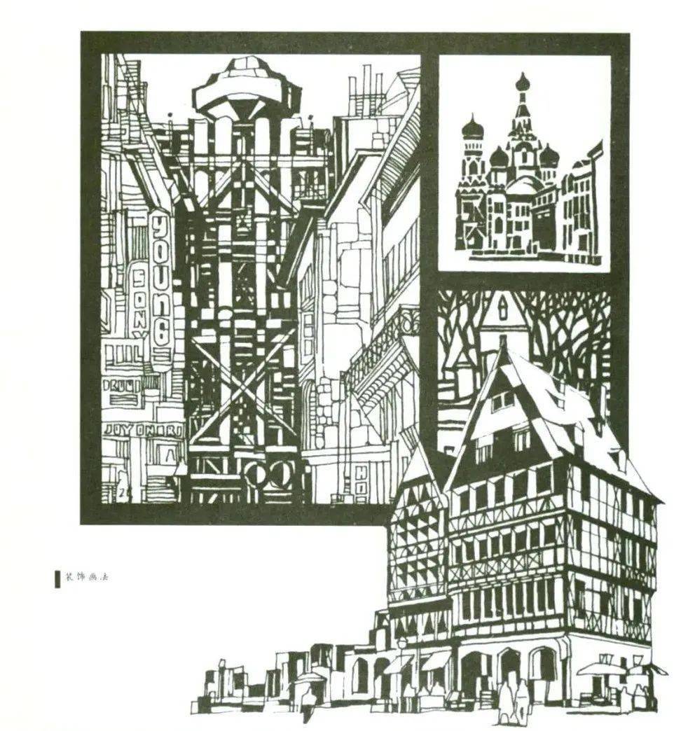陈新生《建筑钢笔表现》精讲!_线条