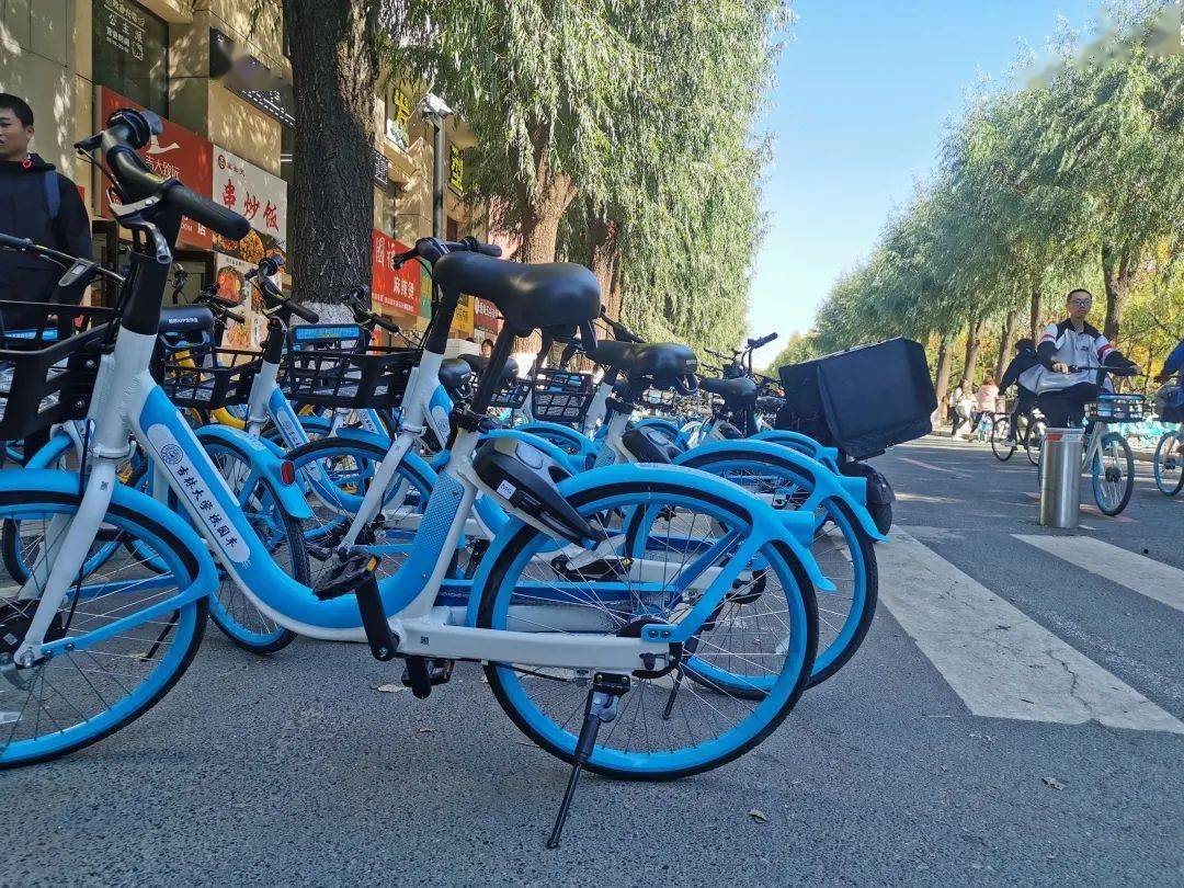 吉大南区大批蓝色部队出击?寒风中是什么给吉大学子带来了温暖?_单车