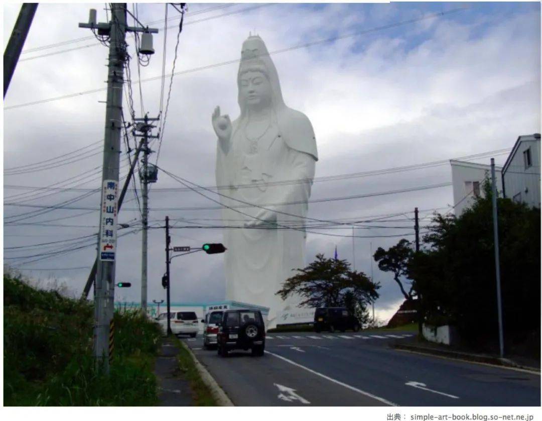 日本仙台恐怖大佛像图片