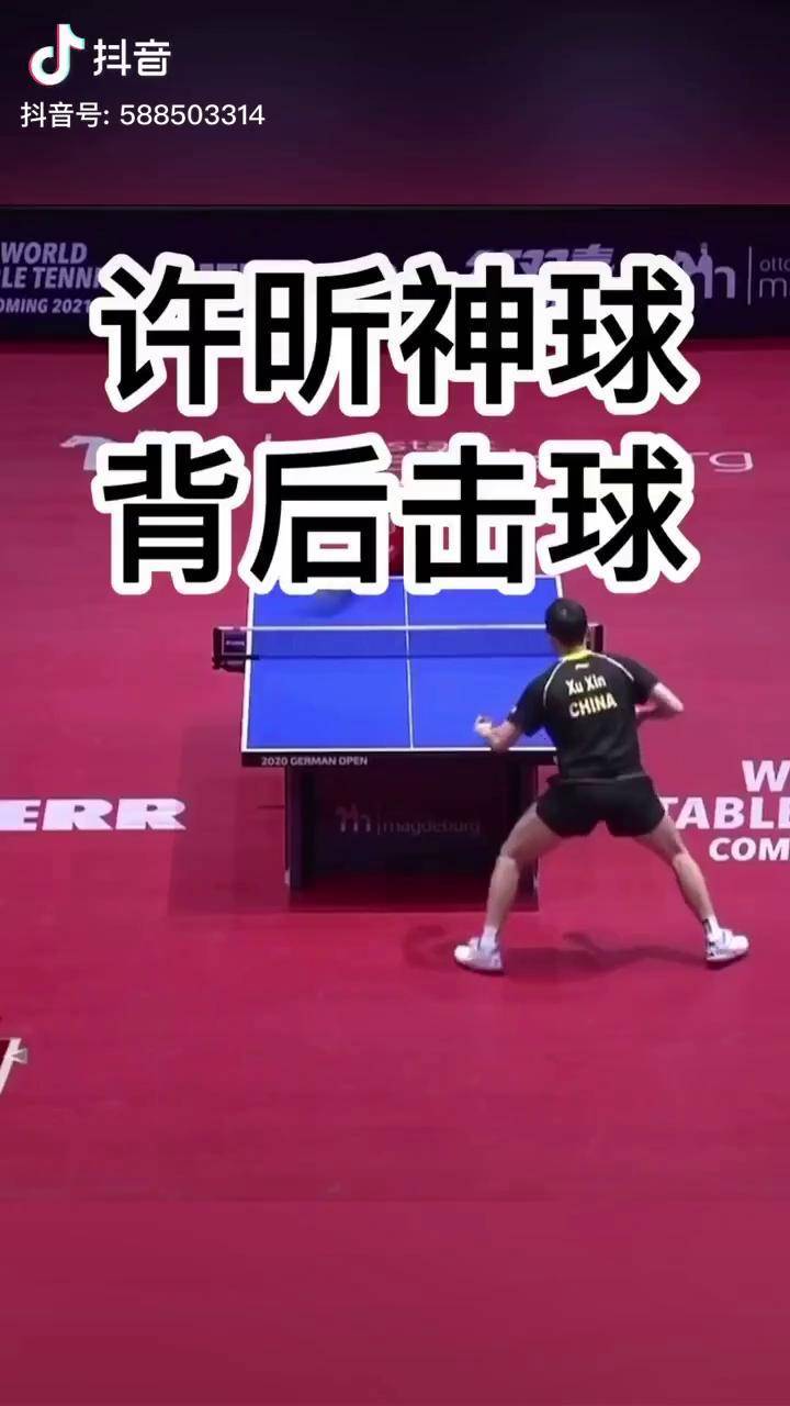 黄晨乒乓球乒乓球许昕人民艺术家国乒惊现神球许昕这人还挺厉害09