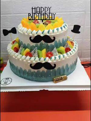 12加8双层男士款蛋糕 网红蛋糕 李村 生日蛋糕 伊滨区 生日快乐