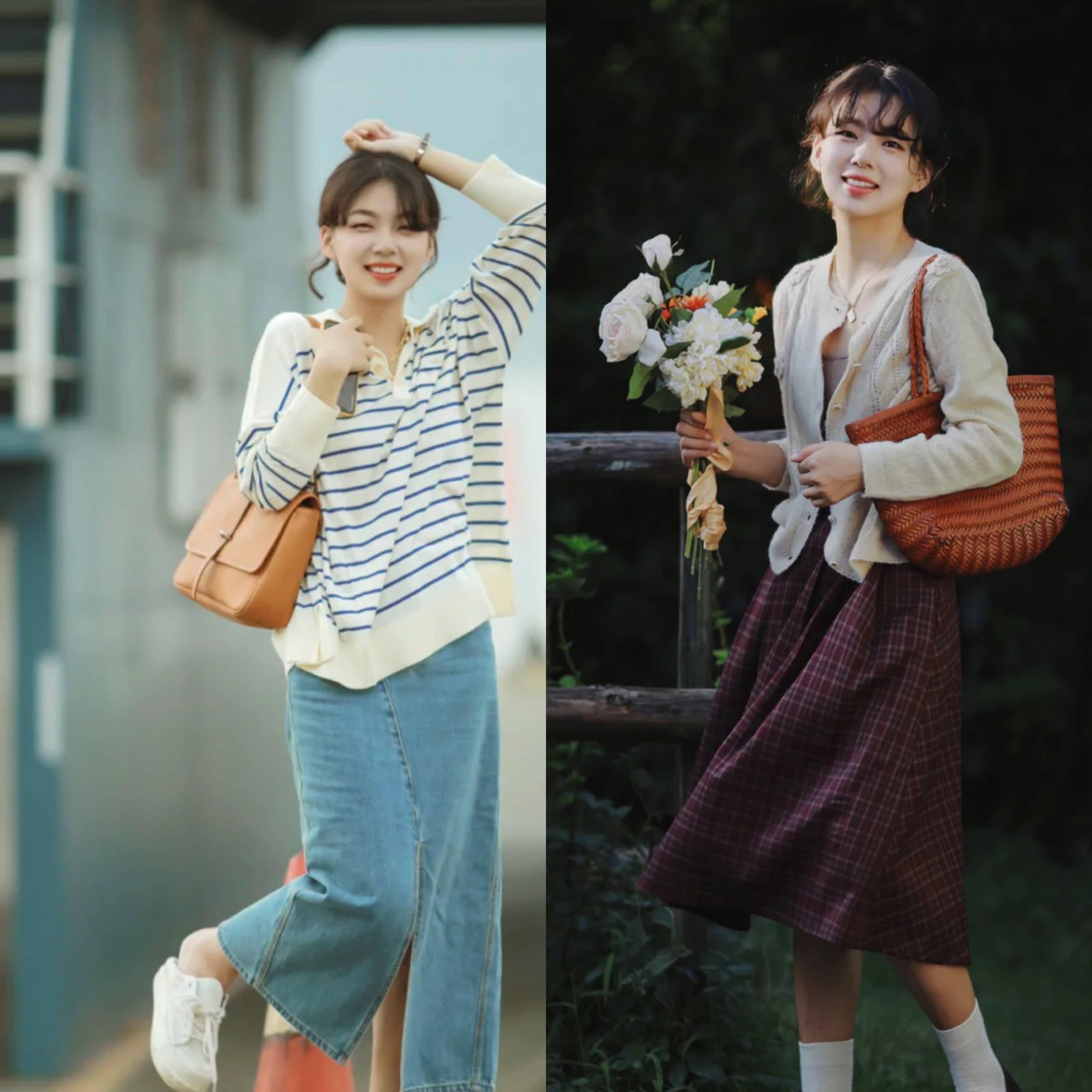 入秋后更要注重保暖舒适减龄的文艺风穿搭更适合北方姑娘