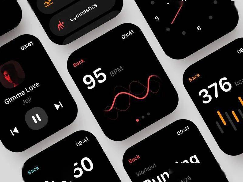 设计灵感 ： 12 组智能手表 UI 设计_iWatch