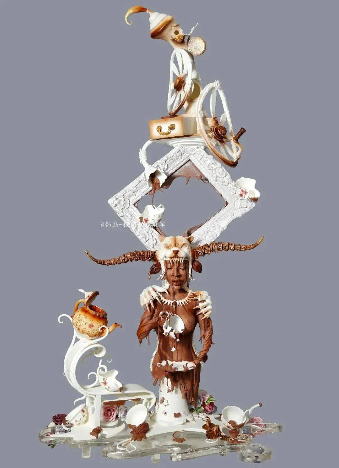 盐设计韩磊巧克力可不仅仅是吃的当外国人发明的翻糖遇到唐三彩青花瓷